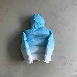 Chaqueta Acolchada con Capucha Más Vendida, Bordado con Fuente Gótica, Degradado, Abrigo de Invierno, Chaquetas Acolchadas con Diseño Personalizado - Product Image 2