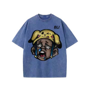 OEM Custom Logo 100% Cotton Unisex <b>Black</b>/White Oversize <b>T</b>-<b>Shirt</b> High Quality Casual Wear for Men & <b>Women</b> Custom Graphic Print - Product Image 1