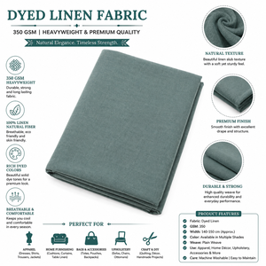 Tela de Lino Premium de 350 GSM de Alto Gramaje, Textil Natural para Confección y Tapicería, Venta al por Mayor, Exportación - Product Image 6