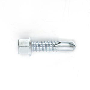 Vis autoperceuses à tête hexagonale PDC en acier au carbone (galvanisé/zinc/phosphate) métriques/pouces, classe 8, fixations pour toiture, OEM - Product Image 3