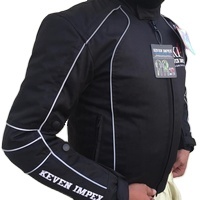 เสื้อแจ็คเก็ตมอเตอร์ไซค์ผู้ชายทรงปกติ คุณภาพพรีเมียม ยี่ห้อ Keven Impex กันน้ำ ผลิตจากโพลีเอสเตอร์/คอตตอน น้ำหนักเบา สไตล์สปอร์ตสำหรับฤดูร้อน ผลิตในอเมริกา - Product Image 6