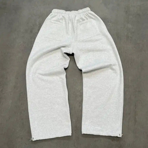 Pantalon de survêtement ample pour homme – Joggers vintage délavés à l'acide, coupe large, streetwear avec logo personnalisé, fabriqué au Pakistan, vente en gros - Product Image 2