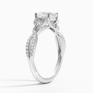 Anillo BOJ 0120 con Corte Cojín, Plata 925, Engaste de Garras, Anillo Solitario con Diamante de 2ct, Color D, VVS1, Moissanita, Certificado GRA - Product Image 2