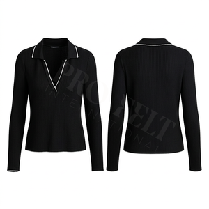 Camiseta Polo Personalizada de Poliéster con Cuello en V, Manga Larga, Cómoda y con Pedrería, Fabricante de Ropa Personalizada - Product Image 4