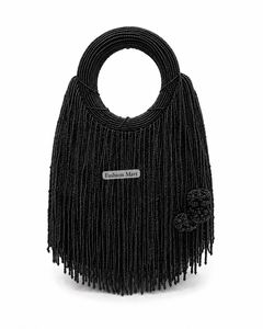 Bolso de mano con flecos de cuentas hecho a mano al por mayor, bolso de diseñador de moda - Product Image 6