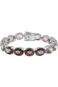 Pulsera de Topacio Místico en Plata de Ley 92.5 KLSB-20024 - Product Image 4