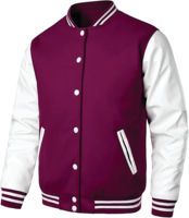 Veste de baseball Varsity en toile personnalisée de qualité supérieure, coupe longue et fine, col en V, imperméable et respirante pour homme, idéale pour l'été