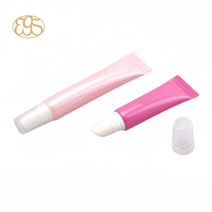 10ml Customerlize Chapstick Tube PCR en plastique avec Slant PE Silicone TPU Soft Touch Flocked Hair Applicator Squeeze Package Tube - Product Image 4