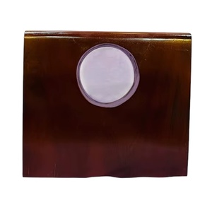Bolso de mano de madera redondo artesanal con recortes para mujer, de diseñador, para fiesta de noche, boda, estuche rígido, cartera de madera. - Product Image 1