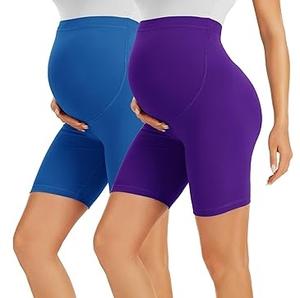 Shorts de maternité à séchage rapide, confortables, respirants, élastiques, sans coutures, avec logo personnalisé, shorts de maternité d'été sexy, shorts de fitness pour cyclistes - Product Image 1