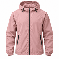 Veste coupe-vent personnalisée pour hommes, vente en gros, randonnée en plein air, imperméable, respirante, anti-UV, écologique, séchage rapide, nylon pour sports d'hiver