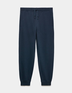 Ensemble de jogging pour homme en polyester et coton, écologique, noir, coupe-vent, 380g, imprimé sérigraphié, avec bandes latérales blanches et logo avant, style sportif - Product Image 1