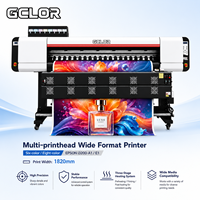 Impresora de Inyección de Tinta Eco-Solvente GCLOR Deluxejet1880 de 1820 mm con 4/8 Cabezales para Impresión de Etiquetas a Color I3200 con Impresión Flexográfica de Alta Velocidad