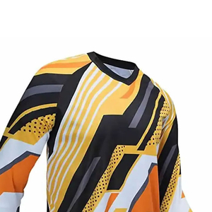 เสื้อเจอร์ซีย์ BMX พิมพ์ลายแบบซับลิเมชั่นสำหรับผู้ชาย แขนยาวเต็มตัว - ชุดแข่งรถมอเตอร์ไซค์และรถยนต์ระดับมืออาชีพ - Product Image 3