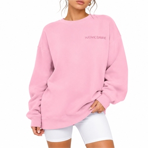 Sudadera Larga Personalizada para Mujer, Cuello Redondo, Tela Suave de Poliéster/Algodón de Primera Calidad, Secado Rápido, Transpirable, Ropa Urbana Hecha a Medida - Product Image 3