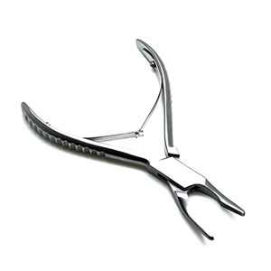 Pinza para huesos Blumenthal, 30 grados, 4.5 pulgadas, instrumento quirúrgico dental de acero inoxidable - Product Image 1