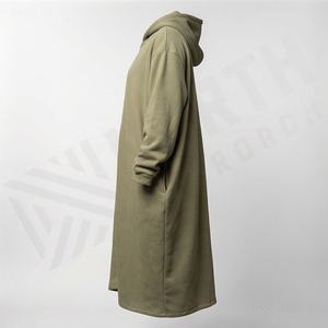Abaya polaire à fermeture éclair classique, longueur cheville, anti-statique, douce et confortable pour l'hiver, pour la vente en gros - Product Image 3