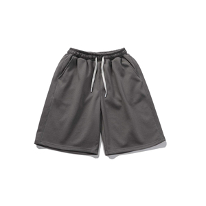 Pantalon large à taille haute en molleton français 340 grammes avec logo personnalisé pour homme, avec short intégré élastique - Product Image 1