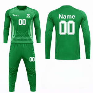 Uniforme de Fútbol de Manga Corta con Cuello en V, Ropa Deportiva de Calidad de Exportación, Transpirable, 100% Poliéster, Personalizable, Antibacteriano - Product Image 1