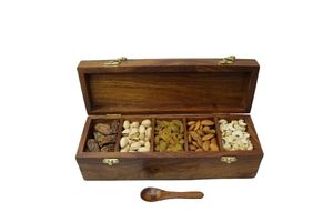 Moulin à épices et à noix manuel en bois écologique de haute qualité, finition polie, qualité alimentaire, compatible lave-vaisselle et four, rangement de cuisine - Product Image 3