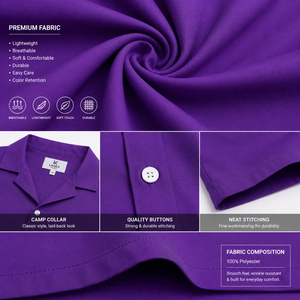 เสื้อเชิ้ตฮาวายแบบสั่งทำสำหรับผู้ชาย ผ้าโพลีเอสเตอร์พรีเมียม พิมพ์ลายแบบซับลิเมชั่น คอปกแบบแคมป์ ลวดลายทรอปิคอล เหมาะสำหรับใส่ไปเที่ยวพักผ่อน สไตล์ลำลอง รับผลิตแบบ OEM - Product Image 5
