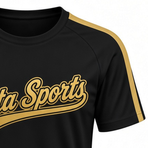 Black <b>Gold</b> Cheer Jersey Short Sleeve Athletic Team Apparel Sports <b>Shirt</b> Performance Training Wear Competition Uniform Top - Product Image 4