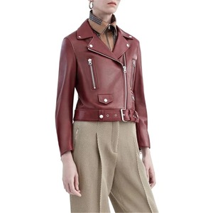 Super New Stylish Womens Brown Asymmetrical Distressed <b>Long</b> <b>Leather</b> <b>Jacket</b> Fully Customized With Two Zipper and Two Flap Pockets - Product Image 2