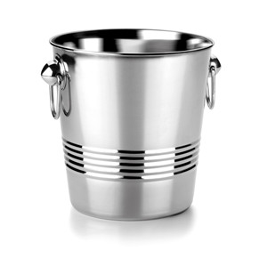 Secchiello per ghiaccio Garinox in acciaio inossidabile a doppia parete con manici per raffreddare vino e champagne - Product Image 1