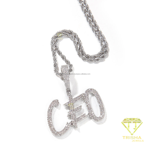 Custom Letter AJ Pendant <b>Necklace</b> For Men Fashion Gold Color Jewelry Personalized <b>Initial</b> <b>Necklace</b> Gift - Product Image 6