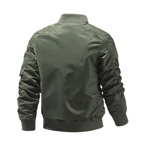 Men's Unisex Customizable Front Logo <b>Baseball</b> <b>Bomber</b> <b>Jacket</b> Waterproof Windproof Reversible High Street Style Winter <b>Jackets</b> - Product Image 2