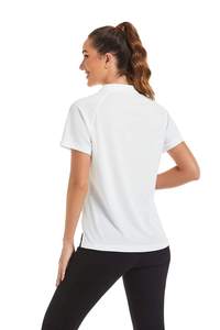 เสื้อโปโลผู้หญิงคุณภาพสูง OEM สำหรับใส่ลำลอง ผลิตจากโพลีเอสเตอร์ซับเหงื่อ เหมาะสำหรับขายส่งเป็นเสื้อทำงานสำหรับผู้หญิง - Product Image 6