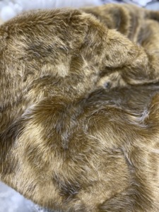 New arrival Gorgeous Brown shade, with tinted ends of guard hair Plush Faux <b>Fur</b> Fabric 58/60 Inch Wide Polyester Acrylic - Product Image 3