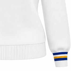 Suéter de Punto Personalizado para Mujer, Cuello en V, Manga Larga, con Letras, Cuello y Puños Acanalados con Rayas en Contraste, Ropa Casual de Invierno - Product Image 5