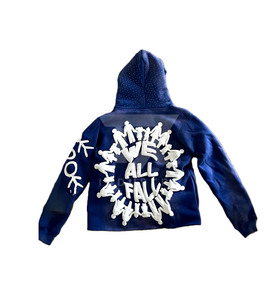 Distressed Vintage Acid Washed No <b>Strings</b> 100% Cotton Winter <b>Hoodies</b> Custom Puff Printing Distressed Embroidery Cropped - Product Image 3