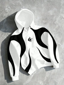 Sudadera con Capucha para Hombre, Estilo Urbano, Estampado Digital, para Invierno, Informal, Talla Grande - Product Image 6