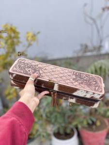 Estuche de Viaje de Cuero Resistente al Calor con Pelo Natural, Hecho a Mano, para Planchas de Pelo, Organizador Perfecto para Herramientas de Peluquería - ¡Gran Oferta! - Product Image 2