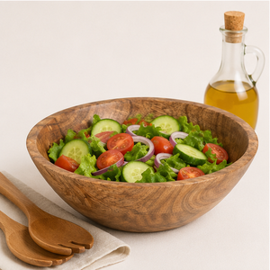 Ensemble de saladiers exclusifs en bois d'acacia, bols de service en bois de manguier de haute qualité pour fruits et collations, vaisselle pour la vente en gros - Product Image 6