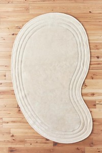 Tapis d'intérieur moderne en laine tuftée à la main, blanc ivoire uni, confortable, à poils longs, antidérapant, adapté aux animaux domestiques, taille personnalisable, idée cadeau - Product Image 2