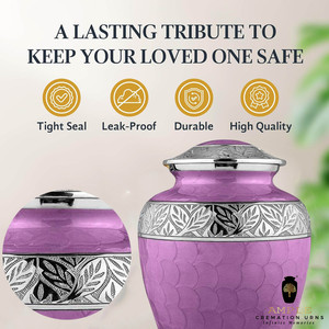 โกศบรรจุอัฐิสัตว์มีชีวิตสำหรับผู้ใหญ่ สีตามสั่ง สลักลายด้วยมือ วัสดุโลหะ สไตล์ยุโรป/อเมริกา เป็นมิตรกับสิ่งแวดล้อม ทนทาน ขนาด 220 คิวบิกอินช์ - Product Image 5