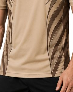 Beige Brown <b>Mens</b> Sports T Shirt Quick Dry Breathable Gym Fitness Running Athletic Training Activewear Summer Tee Daily Wear <b>Tops</b> - Product Image 5