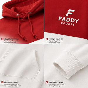 Sweat-shirt à capuche unisexe personnalisé avec logo, color block, en molleton épais, coupe oversize, style streetwear, pour hommes et femmes, vente en gros - Product Image 3