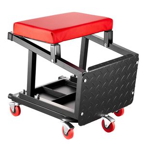Sgabello da Meccanico con Capacità di 136 Kg, Vassoio Portautensili, Rotazione a 360 Gradi, Sedile con Ruote per Officina, Garage e Riparazione Auto - Product Image 5