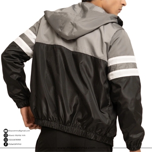 Veste de printemps en tissu à mémoire de forme enduit, écologique, imperméable, coupe-vent, respirante, streetwear pour homme, patchwork - Product Image 5