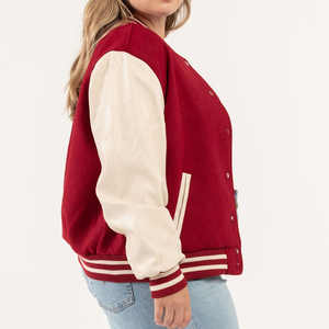 Nouvelle veste varsity respirante pour femme, très tendance, personnalisable avec logo brodé, veste varsity unie pour femme. - Product Image 2