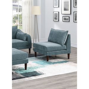 Bellissimo Set di Mobili per Soggiorno Morgan F in 5 Colori Minerali, 2 Poltrone con Braccioli, 2 Sedie Senza Braccioli, 1 Pouf, Divano Modulare - Product Image 5