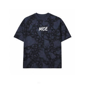 Camisetas para Hombre con Estampado de Cadena en Toda la Superficie, 240 GSM, Algodón, Estilo Urbano, Personalizables con Logotipo, Marca Privada, Fabricante de Ropa OEM - Product Image 4