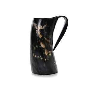 Best Quality Handcrafted Natural Horn <b>Mug</b> with Polished Finish Traditional Viking Style Beverage <b>Mug</b> for Parties Use for Export - Product Image 5