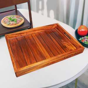Luxury Designer Modern Durable Wooden <b>Tray</b> Eco-Friendly Handmade Customized Sizes Serving <b>Trays</b> India for Food from India - Product Image 4
