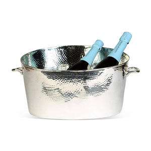 Ferme fêtes événements décoration boissons refroidisseur baignoire corde poignées métal Champagne vin refroidisseur grand seau à glace étanche - Product Image 2