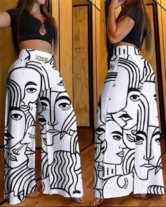 Regular Fit Straight Casual Autumn Women's Breathable Eco-Friendly Canvas <b>Elastic</b> <b>Waist</b> Solid 100% Cotton High Quality <b>Trousers</b> - Product Image 2